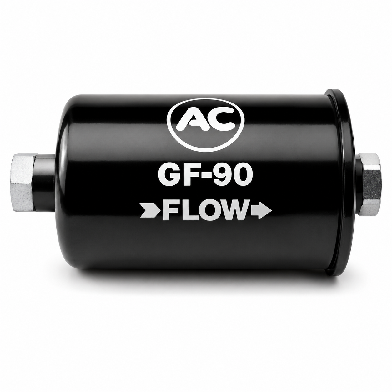 1963-65 C2 Corvette Gf-90 Fuel Filter Black With Silk Screened White Letters