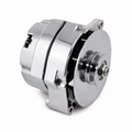 Alternator Chrome-100 Amp With Turbo Fan-63-68 Ext Regulator
