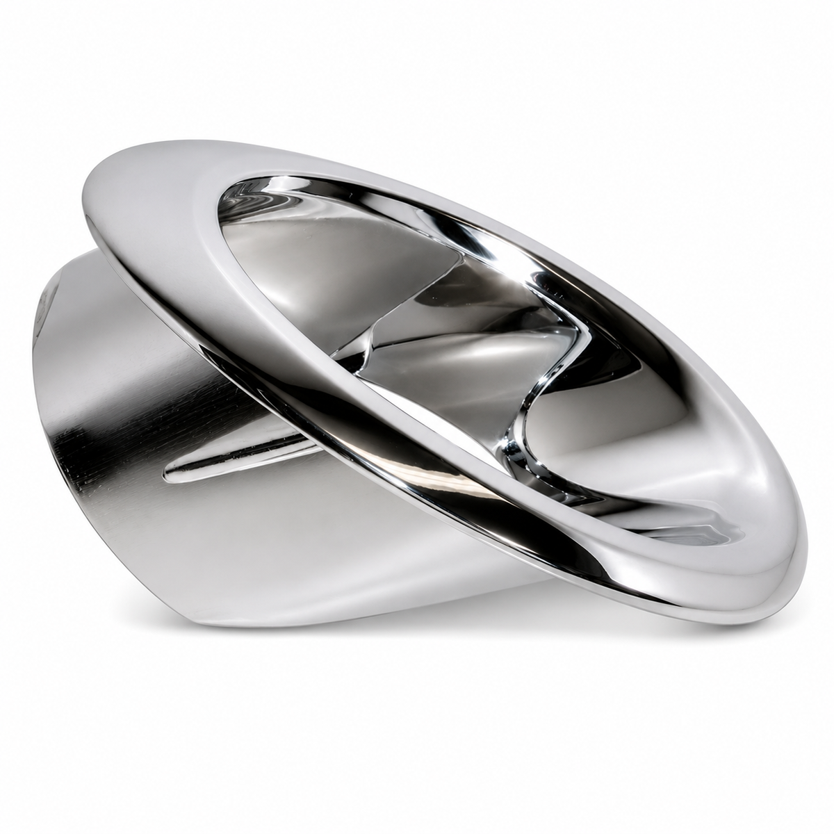 Bezel Exhaust Chrome LEFT 66-67
