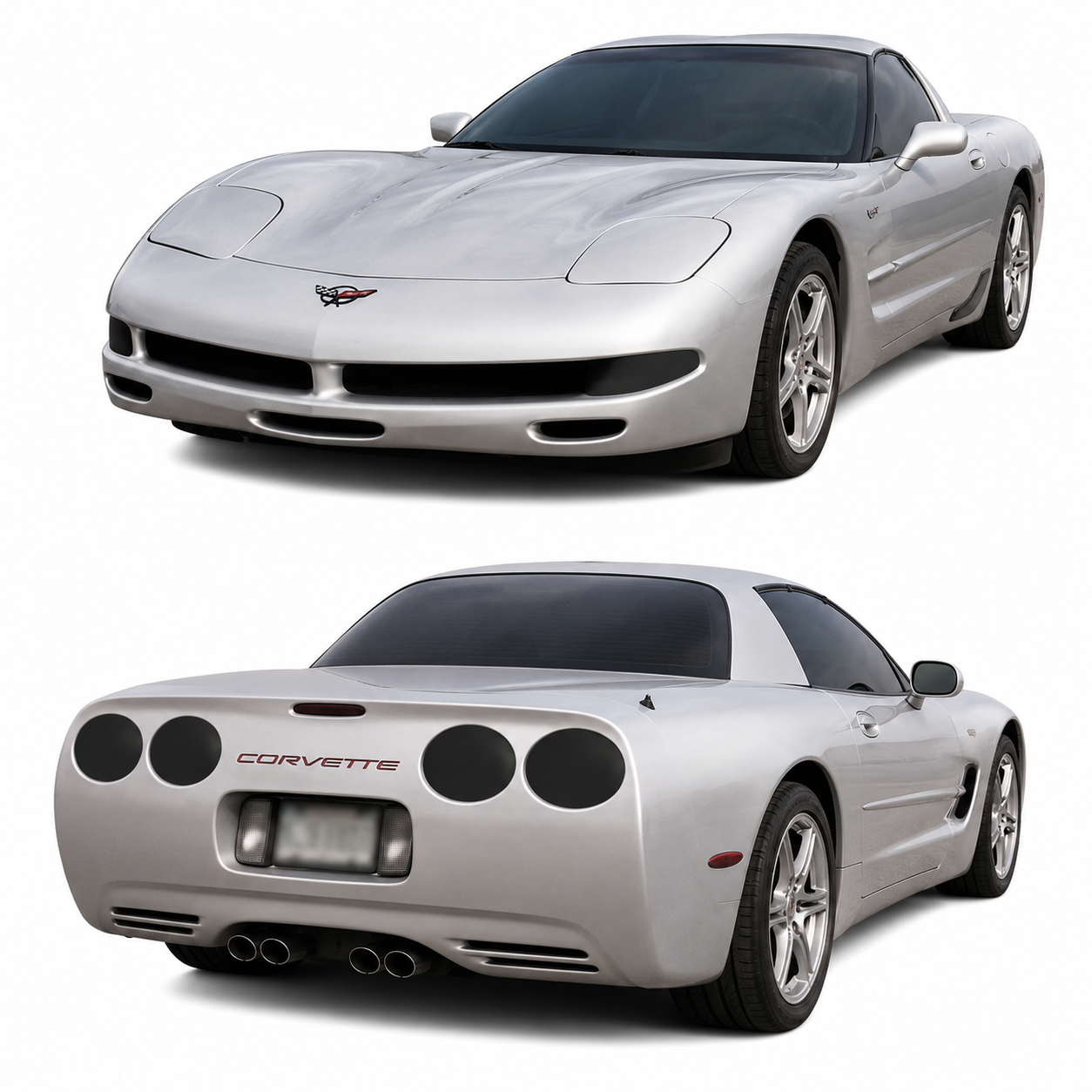 Blackout Light Kit Front And Rear Smoke Gray-97-04