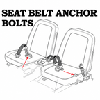 Bolt Set Seat Belt Anchor-2 Pieces-63-E68
