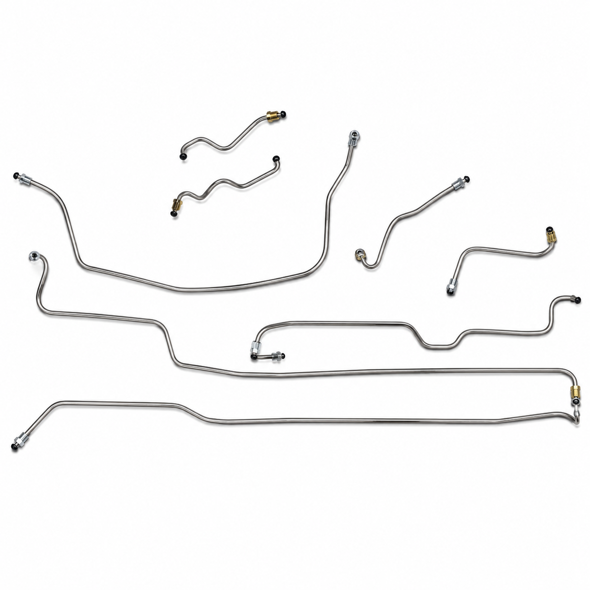 Brake Line Set Stainless Steel Power Brakes-70-73