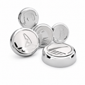 Cap Cover Set Fluid Cap Covers Chrome/Brushed S/S Executive Series Automatic Only-5 Pieces-97-04