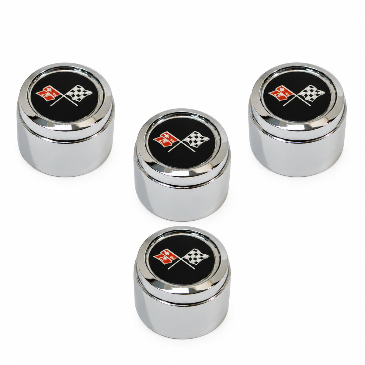 Cap Set Center Aluminum Wheel With Emblem Replacement Plastic Pace Car-4 Pieces-78