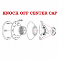 Cap Set Knock Off Wheel Spinner Polished Stainless Steel USA-4 Pieces-63-66