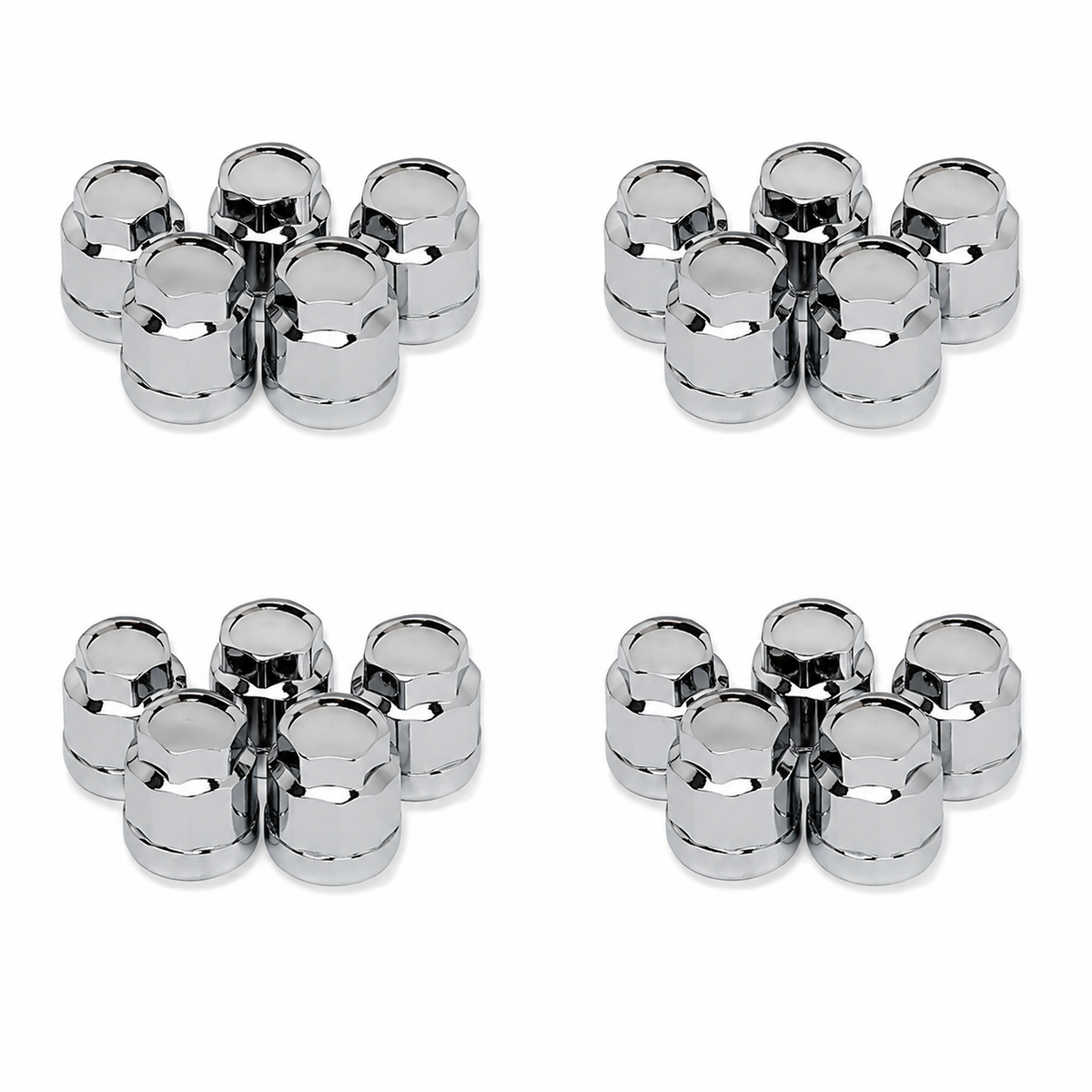 Cap Set Wheel Lug Nut Cover Chrome-20 Pieces-84-96