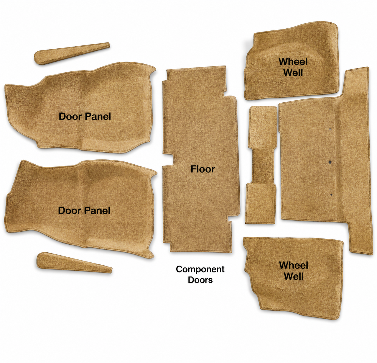 Carpet Set Complete-4 Speed Cut Pile With Pad-70