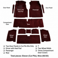Carpet Set Complete Convertible-4 Speed Cut Pile With Pad-71-75