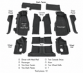 Carpet Set Complete Coupe Cut Pile Poly Back-88-89