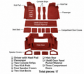 Carpet Set Cut Pile With Padding-3 Door Rear Compartment-78-79