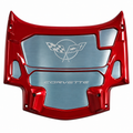 Center Brace Hood Panel Polished Stainless Steel-97-04