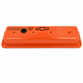 Chev 350 Vortec Centre Bolt Rocker Covers Orange Bowtie