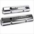 Chrome Valve Cover Sb Short "Chevrolet"