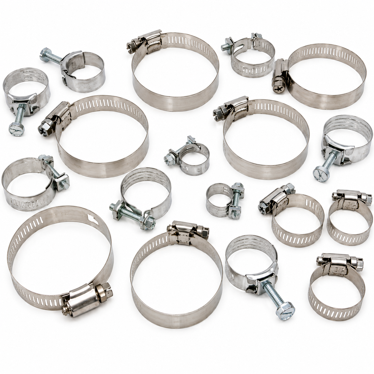 Clamp Set Heater Radiator Hose-350-W/ Air Conditioning-10 Pieces-71-72