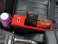 Corvette Car Seat Gap Catcher Organizer Box Storage Cup Holder PU Leather Multi Function Pocket Coin Storage Auto Accessories