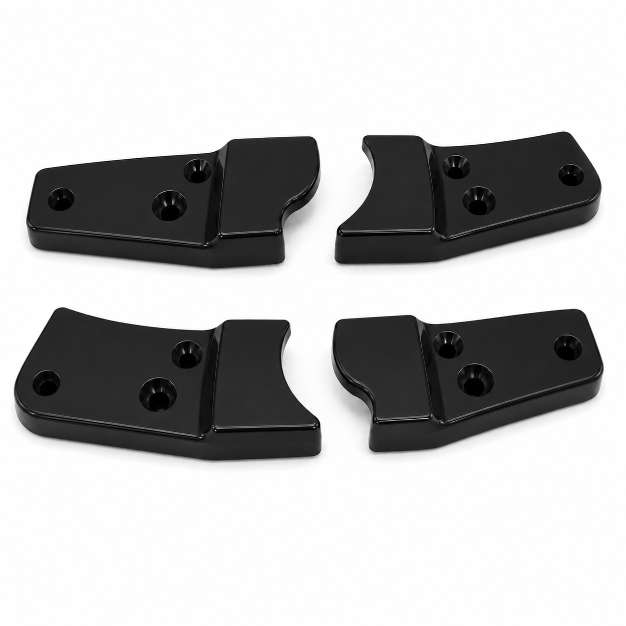 Cover Set Seat Hinge Black-4 Pieces-78-82