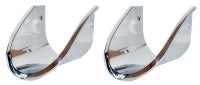 Bezel Exhaust Polished And Chrome Plated Zinc Die Cast As Original Pair-68-69