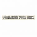 Decal Unleaded Fuel Silver Letters-78-80