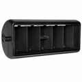 Duct Air Conditioning Center Vent Black With Chrome Edge-77-82