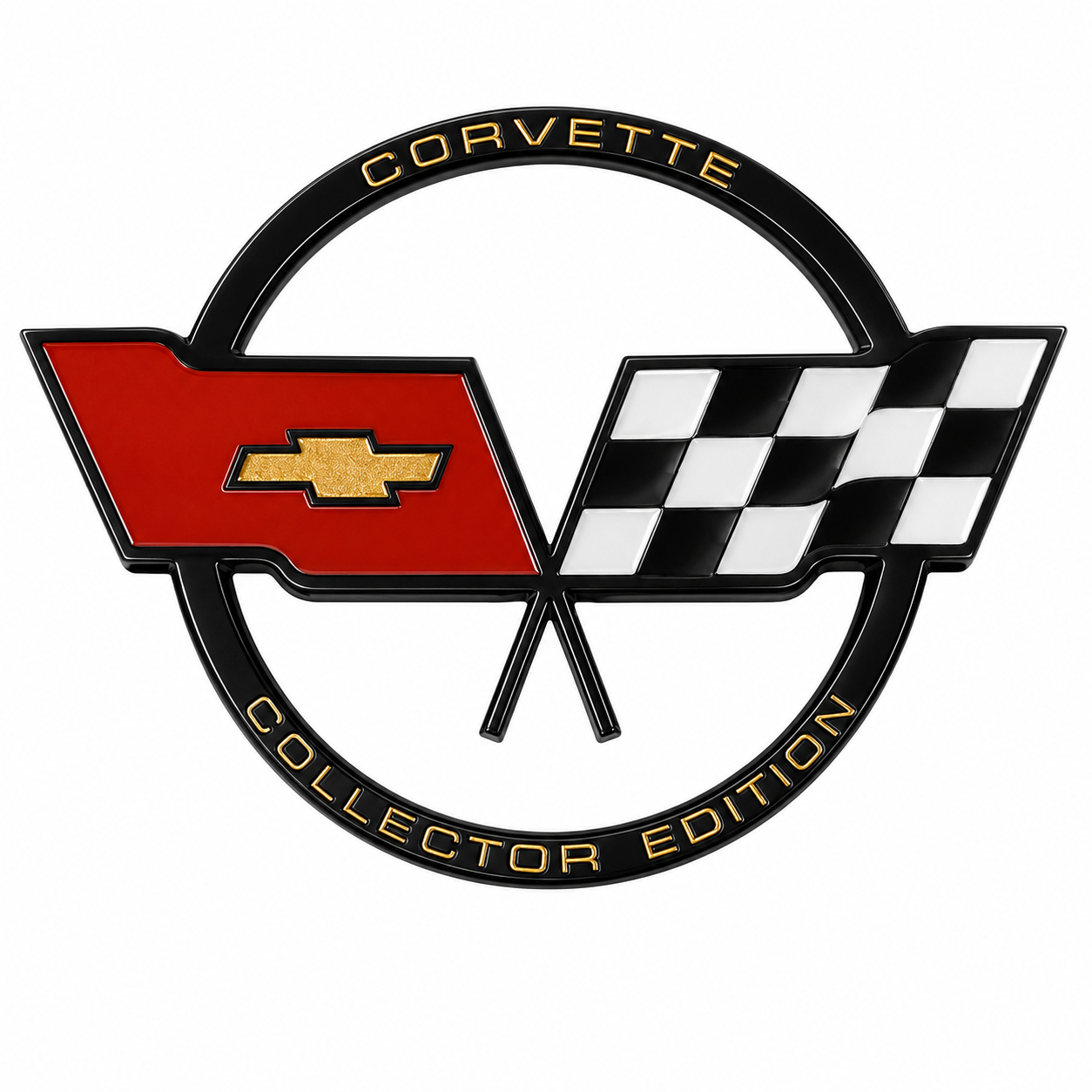 Emblem Fuel Door Cross Flag Collector'S Edition Gm Restoration-82