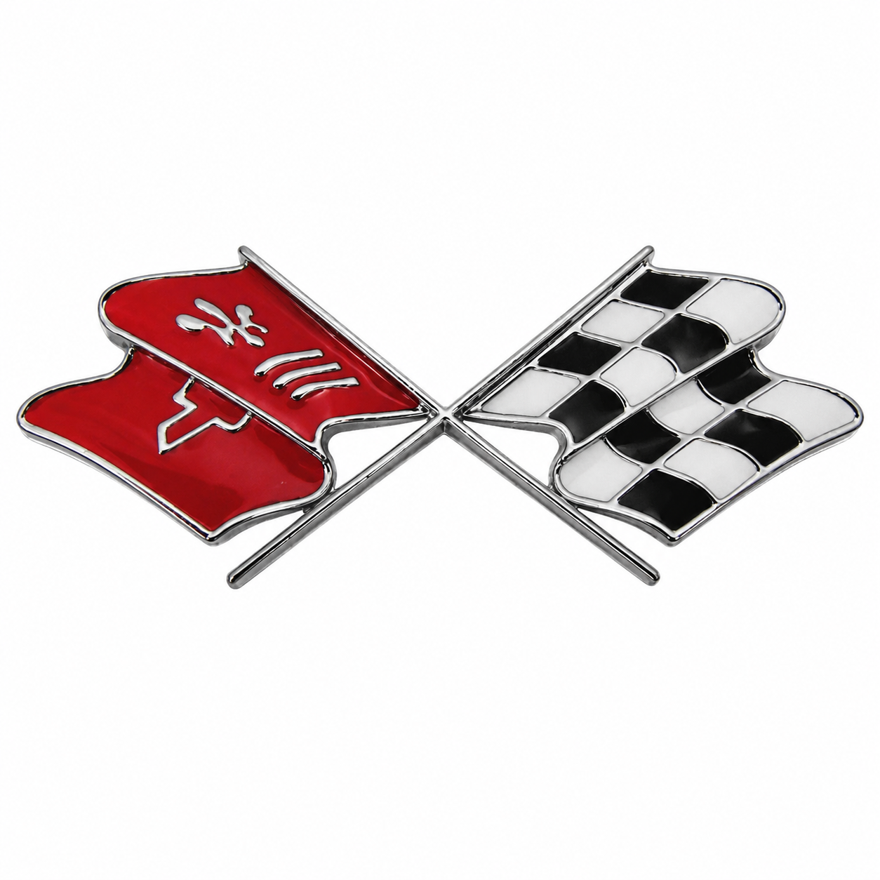 Emblem Fuel Door Cross Flag Usa-69-73
