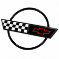 Emblem Trim Ring Front And Rear Polished USA Made-2 Pieces-91-96