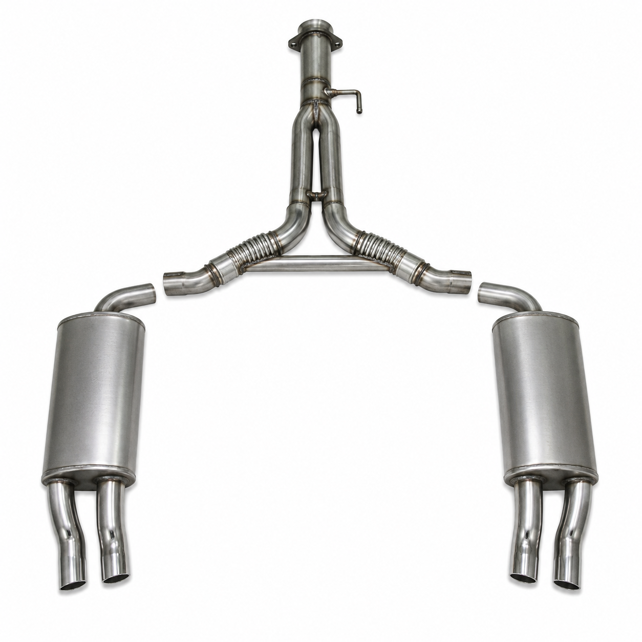 Exhaust System Aluminized Cat Back Dual Muffler-86-90