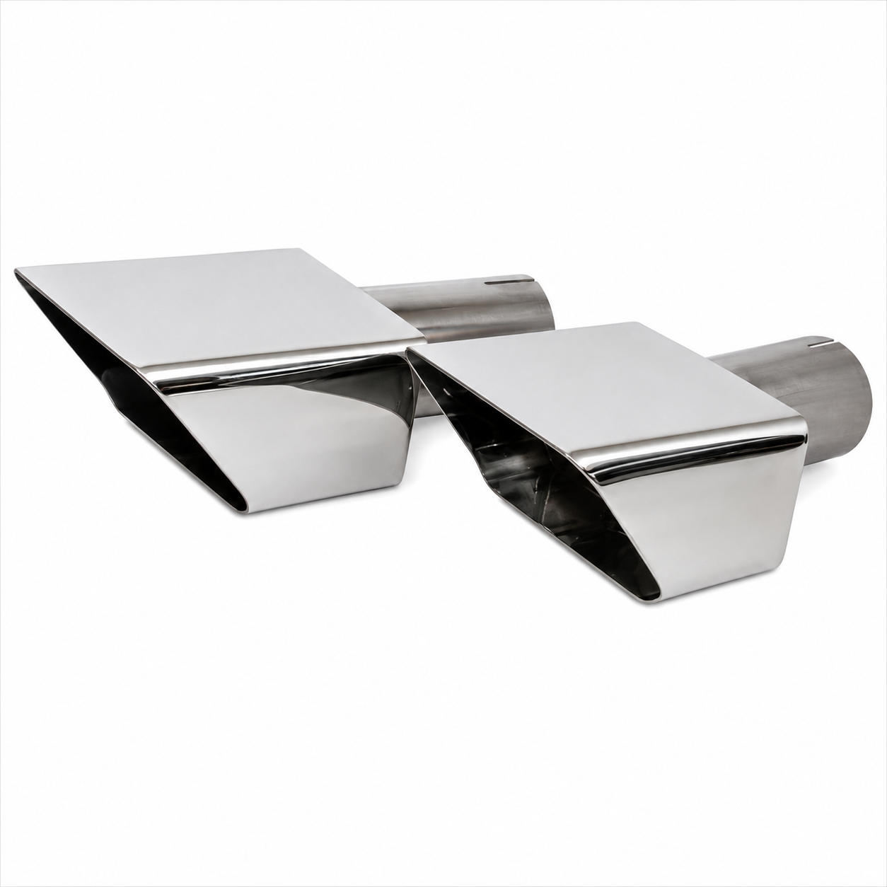 Exhaust Tips Polished Stainless Steel Usa Pair-73