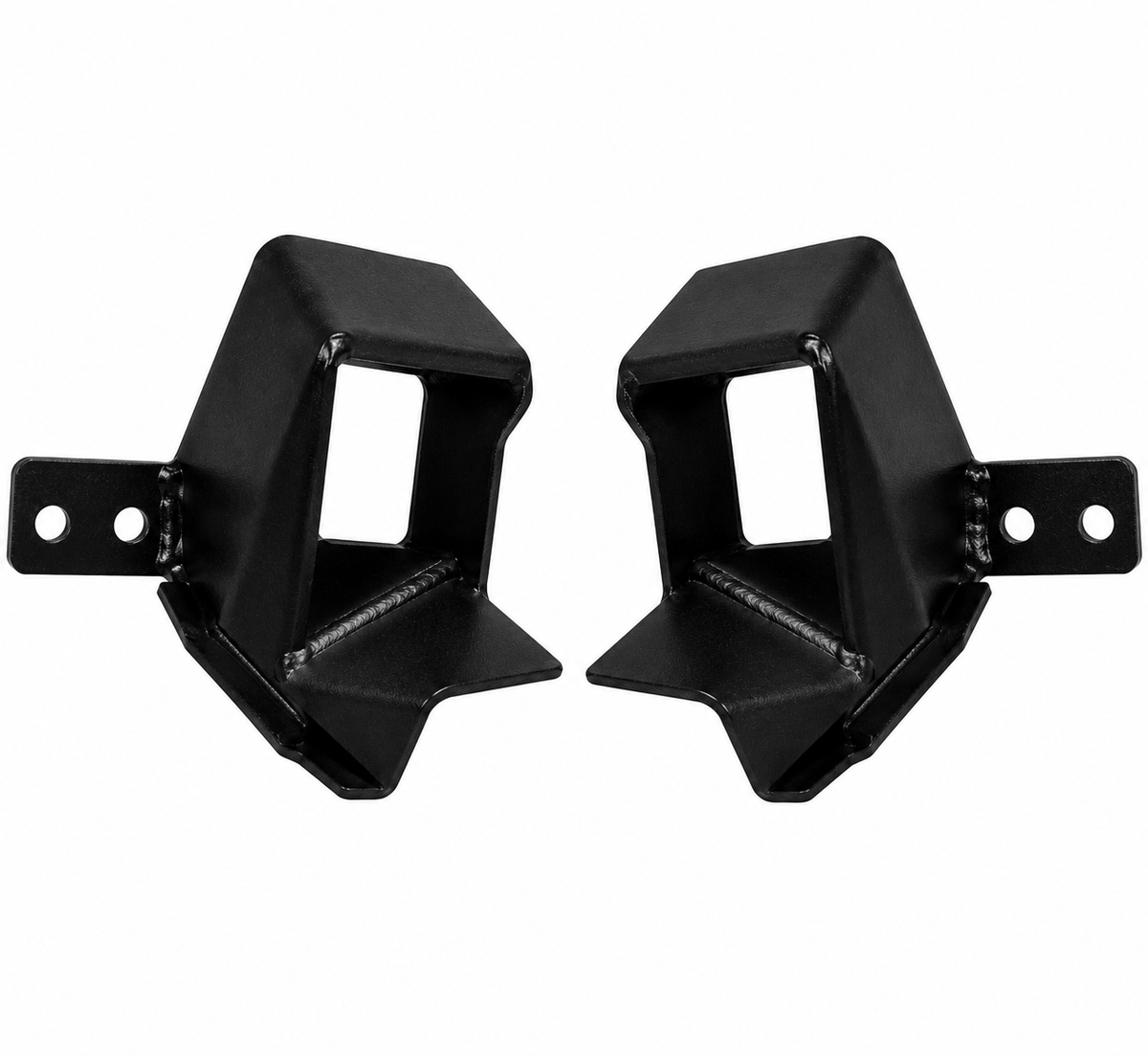 Extension Rear Quarter Trim Panel Unpainted Black Grained Plastic Coupe Pair-68-73