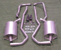 Exhaust System Aluminized-2 Inch Small Block Manual-68-72
