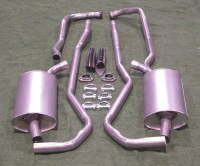 Exhaust System Aluminized-2 Inch Small Block Manual-68-72
