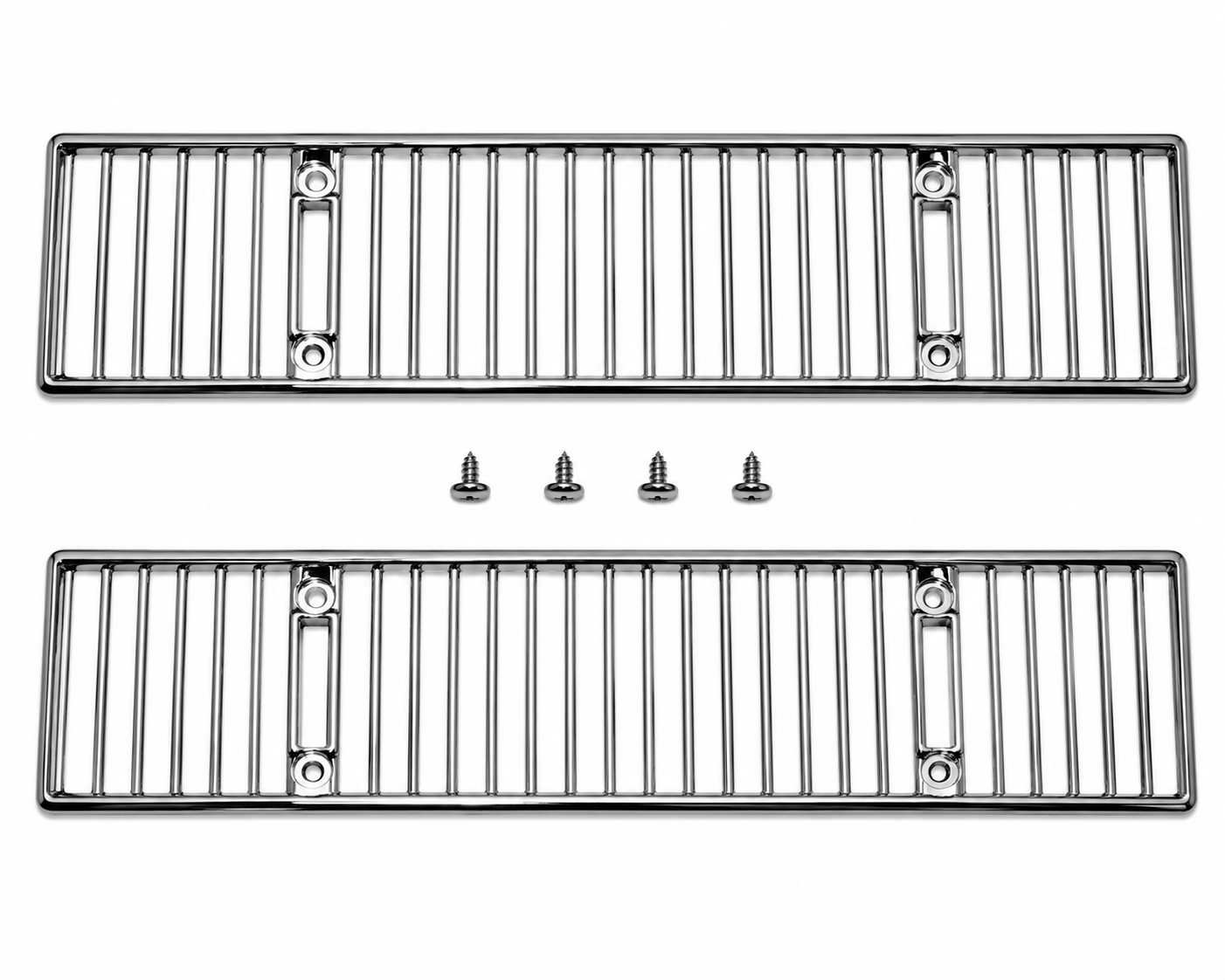 Grille Rear Deck Vent Chrome Pair-68-76