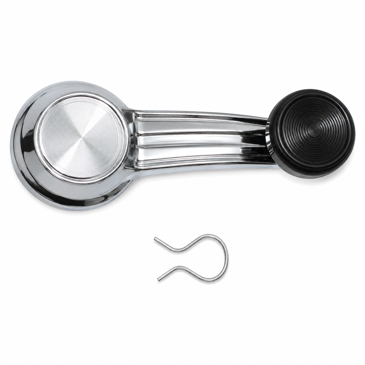 Handle Crank Window With Retaining Clip Black Knob Each-67-79
