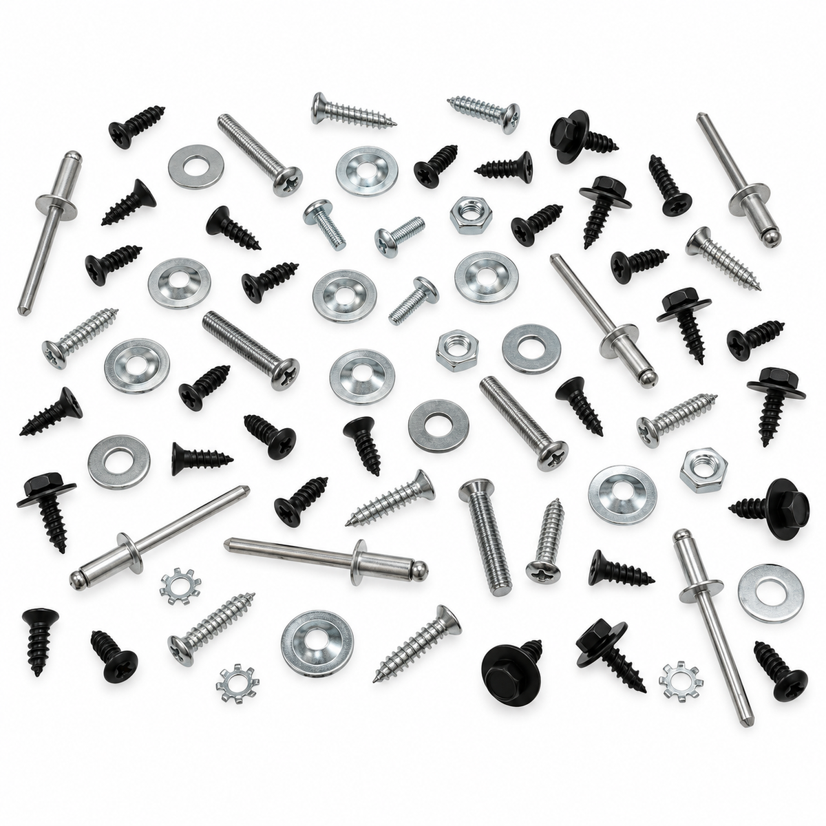Hardware Set To Install 3-Door Rr Compartment And Main Frame-73-77