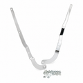 Hinge Side Seat Chrome With Pivot Screws & Washers Pair-68-E74