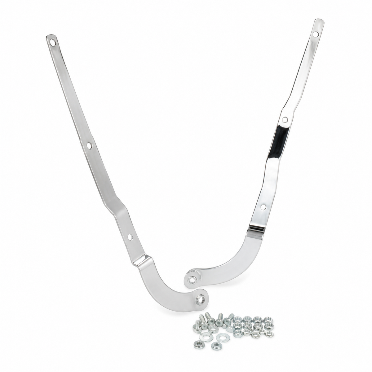 Hinge Side Seat Chrome With Pivot Screws & Washers Pair-68-E74