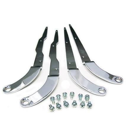 Hinge Side Seat Chrome With Pivot Screws & Washers Pair L74-78
