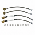 Hose Set Brake Braided Stainless Steel-4 Pieces USA-84-87