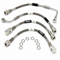 Hose Set Brake Braided Stainless Steel-4 Pieces USA-94-96