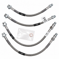 Hose Set Brake Braided Stainless Steel Usa-4 Pieces-63-82