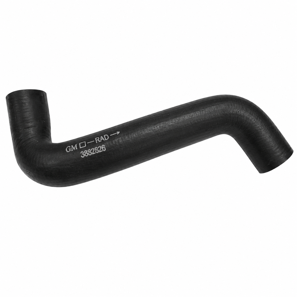 Hose Radiator Lower With Reinforcement Spring-66-67 All With 427-68 With Heavy Duty Radiator