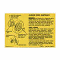 Instructions Aluminum Knock Off Wheels For Glove Box Owners Manual-64-66