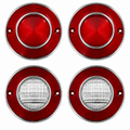 Lens Assembly Tail Lamp And Back Up Lamp Usa-4 Pieces-74