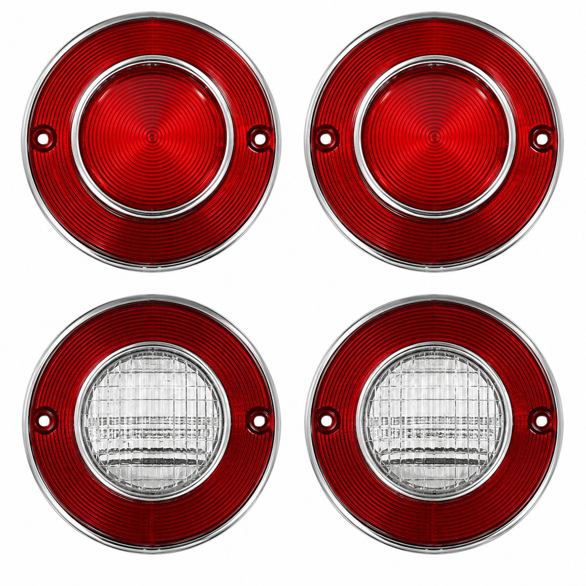 Lens Assembly Tail Lamp And Back Up Lamp Usa-4 Pieces-74