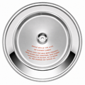 Lid Air Cleaner Chrome With Red Silk 63-64