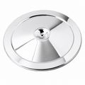 Lid Air Cleaner Triple Chrome Plate With Curved Silk Screen-66-69