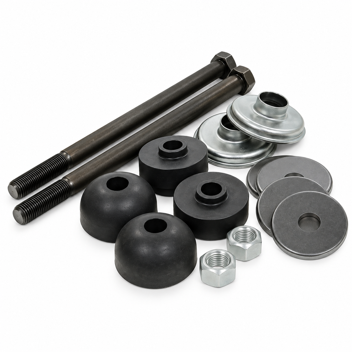 Mount Kit Rear Spring Rubber Extended Bolts-2 Inches Longer (8")-14 Pieces-63-82