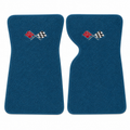Mat Set Floor-80-20 Loop With Embroidered Cross Flags Logo Colors Pair-68-69