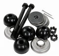 Mount Kit Rear Spring-16 Pieces Polyurethane Original Style Bolts-63-82