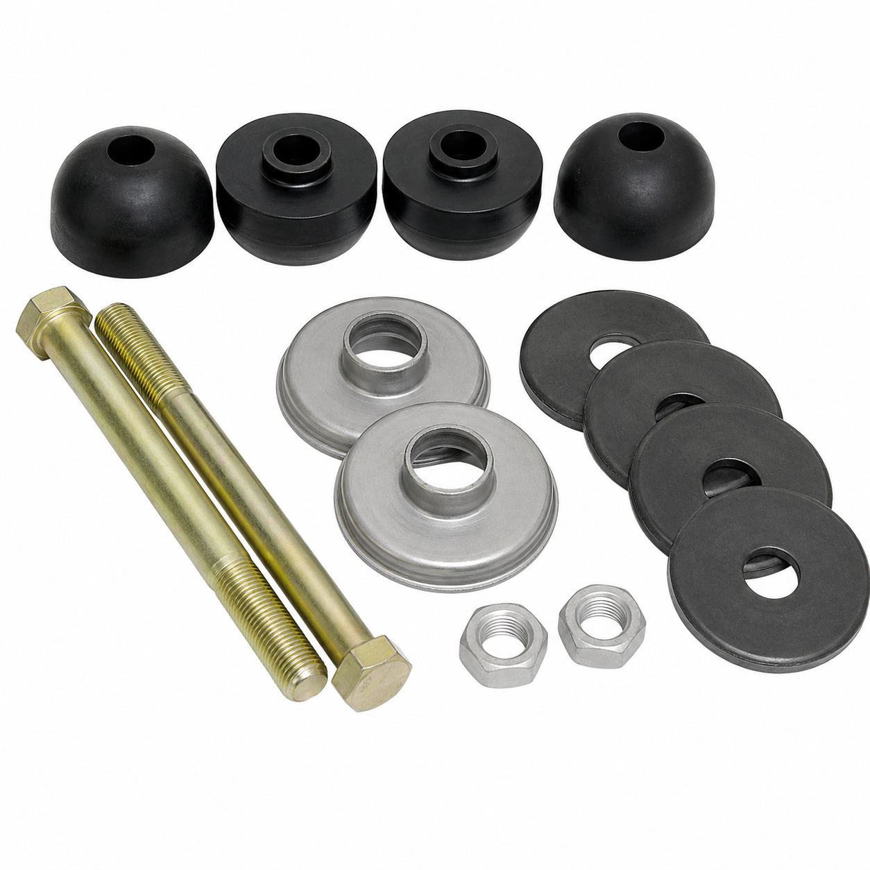 Mount Kit Rear Spring Rubber Replacement Style Bolts-14 Pieces-63-82